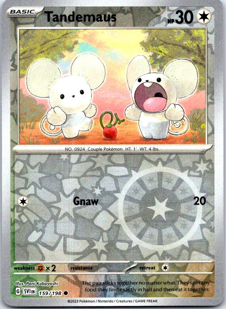 Tandemaus - 159/198 - Reverse Holo - SCARLET & VIOLET - Pokemon - | AB42-32