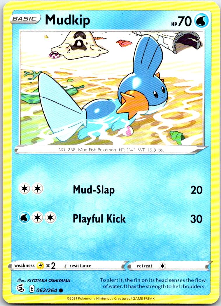 Mudkip - 062/264 - - FUSION STRIKE - Pokemon - Common | AB34-27
