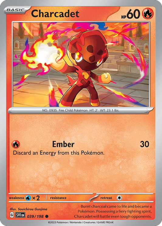 Charcadet - 039/198 - Reverse Holo - SCARLET & VIOLET - Pokemon - | AA49-6