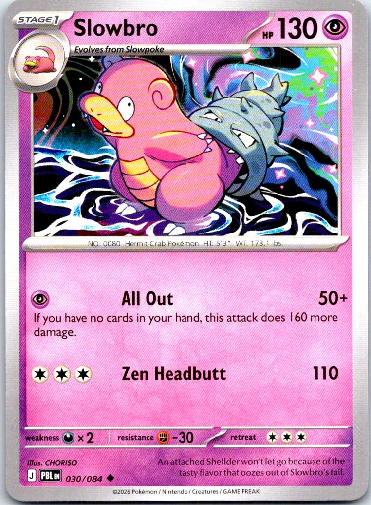 Slowbro - 030/084 - - PITCH BLACK - Pokemon - Uncommon | AB26-43