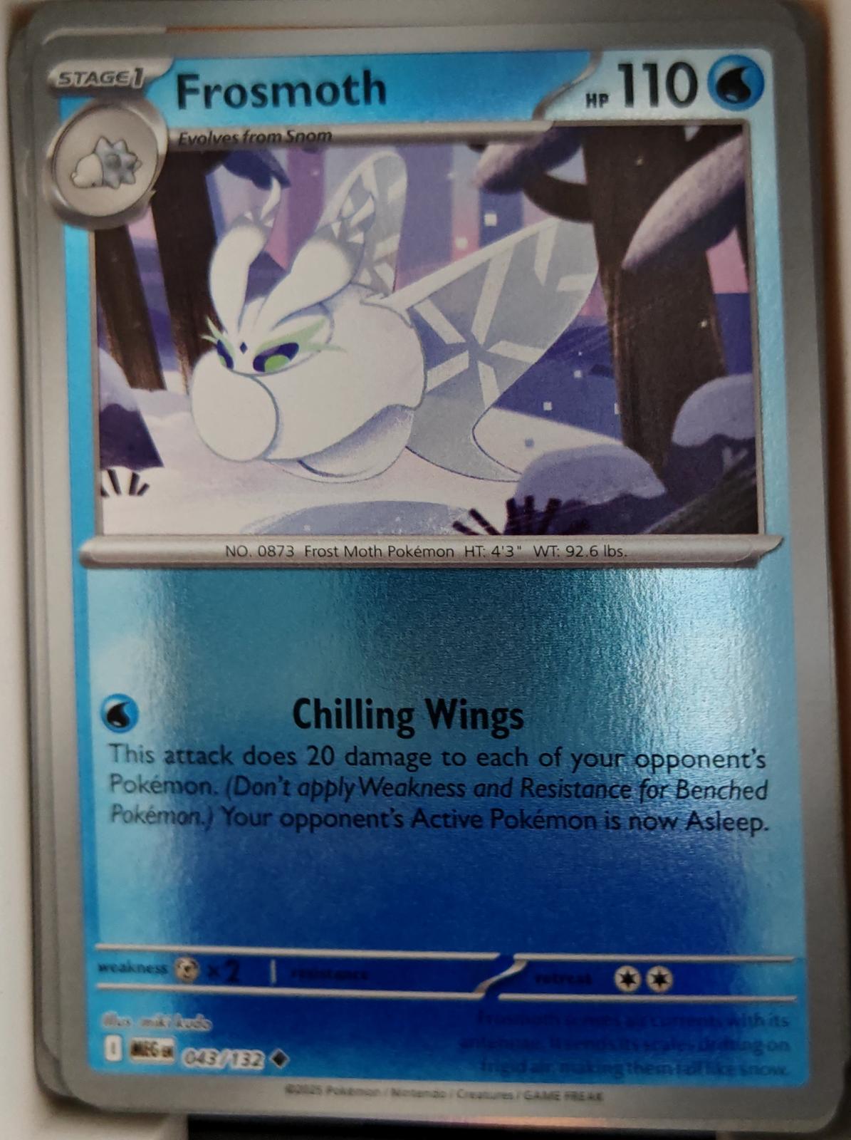 Frosmoth - 043/132 - Reverse Holo - MEGA EVOLUTION - Pokemon - | AA24-28