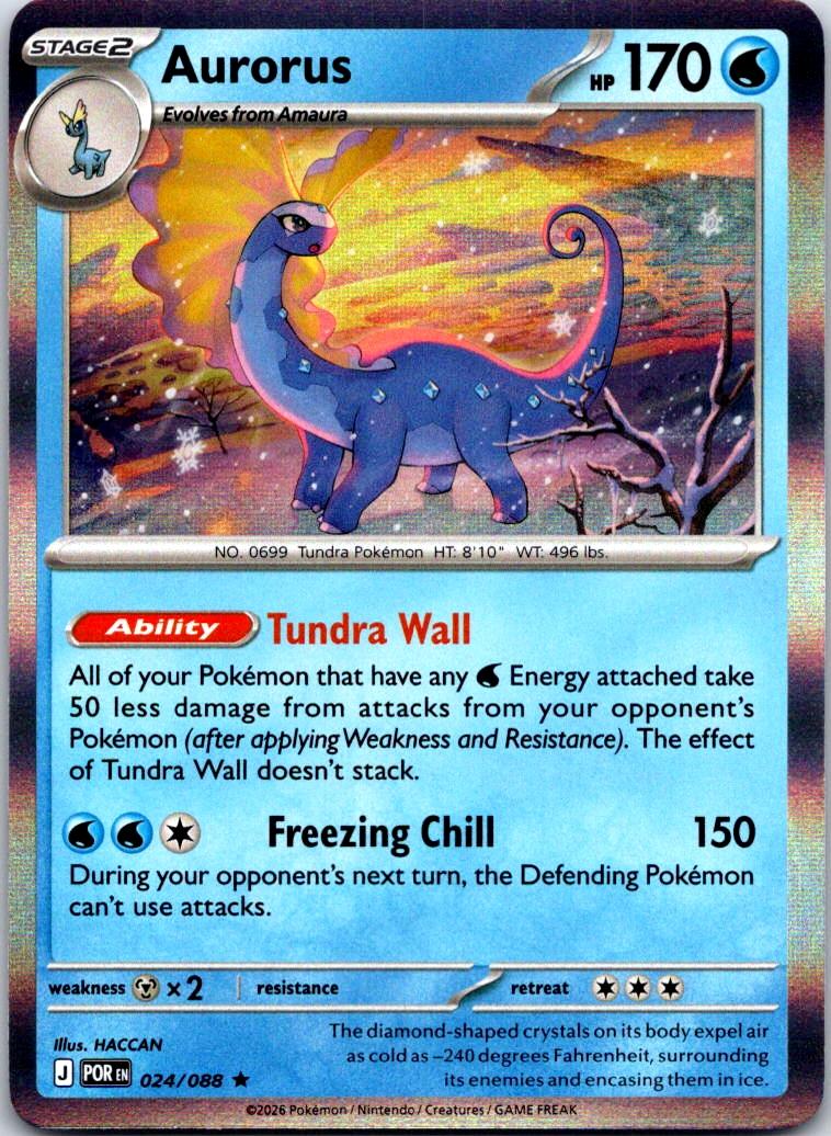 Aurorus - 024/088 - Holo - PERFECT ORDER - Pokemon - Rare | AA120-23