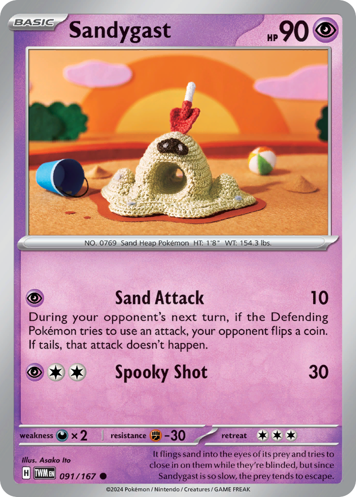 Sandygast - 091/167 - - TWILIGHT MASQUERADE - Pokemon - Common | AA76-39