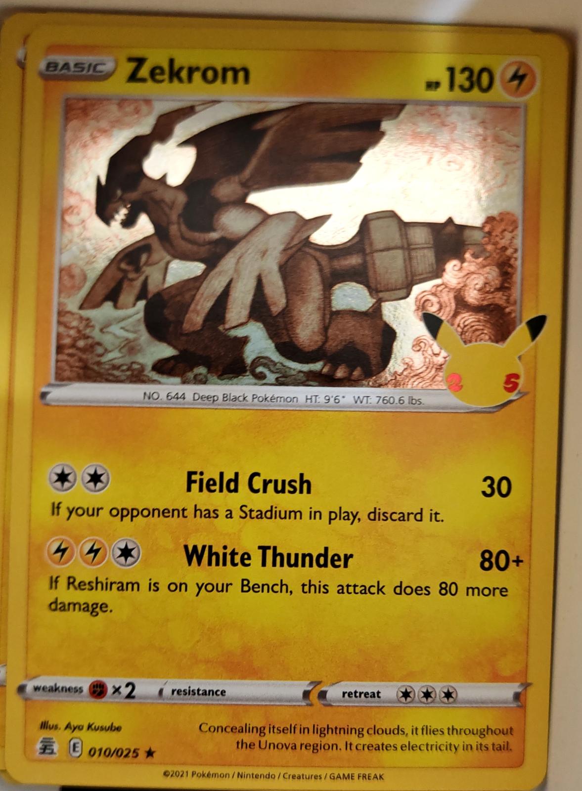 Zekrom - 010/025 - Holo - CELEBRATIONS - Pokemon - Rare | AA06-11
