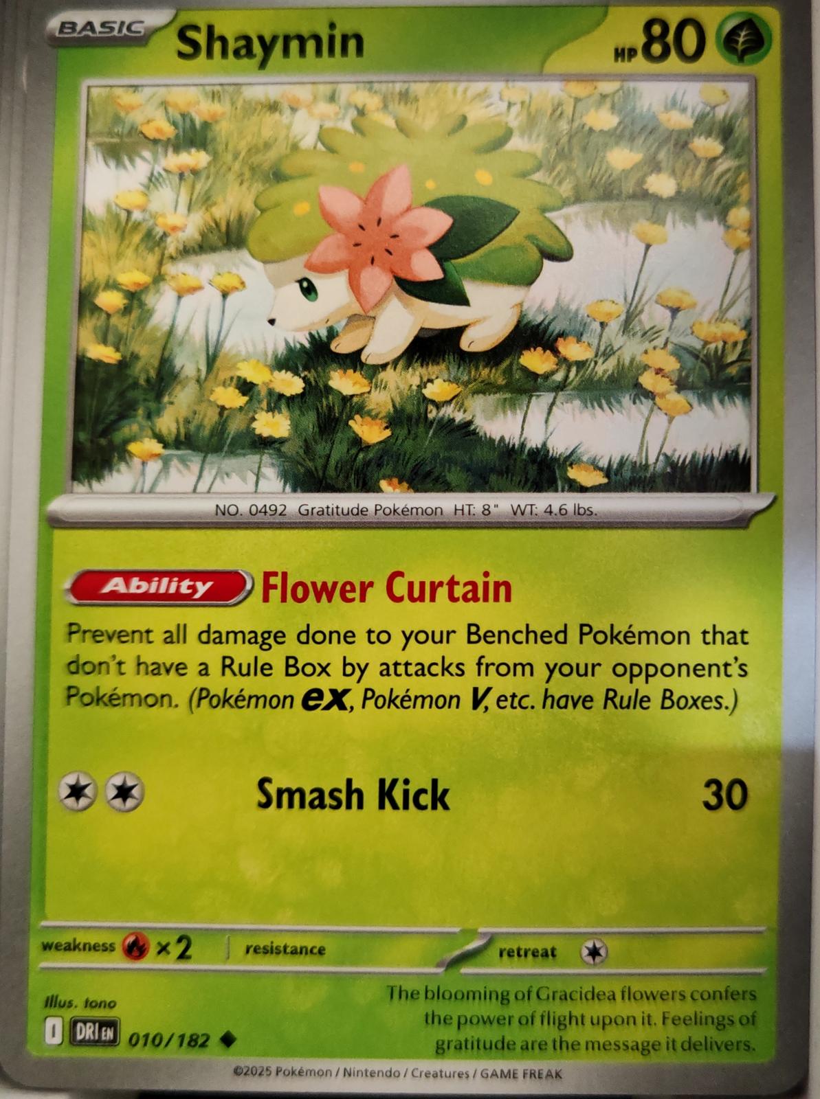 Shaymin - 010/182 - - DESTINED RIVALS - Pokemon - Uncommon | AA09-77