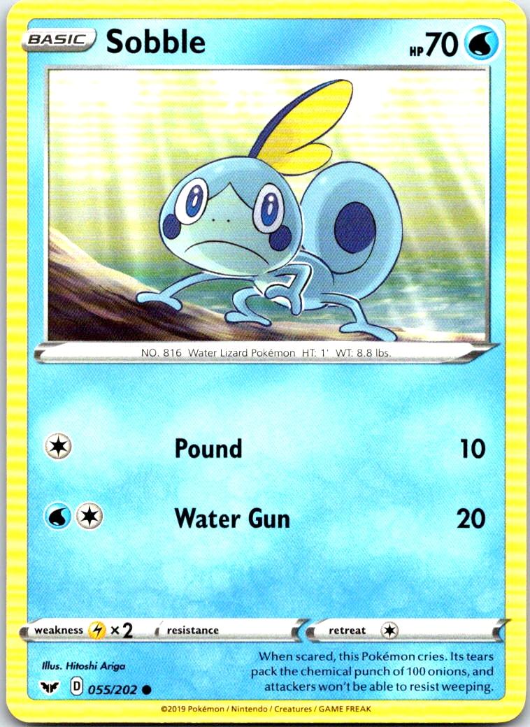 Sobble - 055/202 - - SWORD & SHIELD - Pokemon - Common | AB78-21