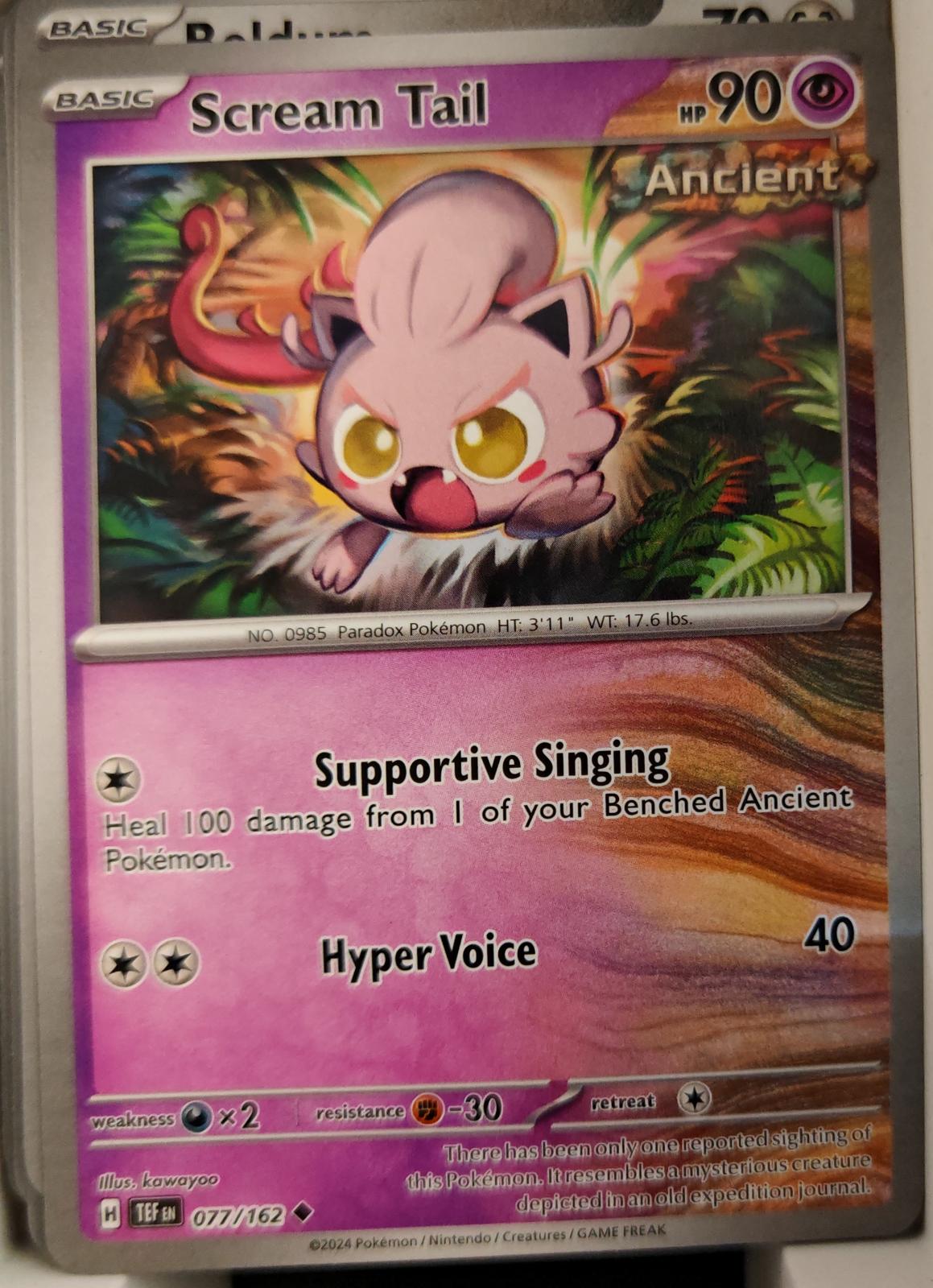 Scream Tail - 077/162 - - TEMPORAL FORCES - Pokemon - Uncommon | AA22-84