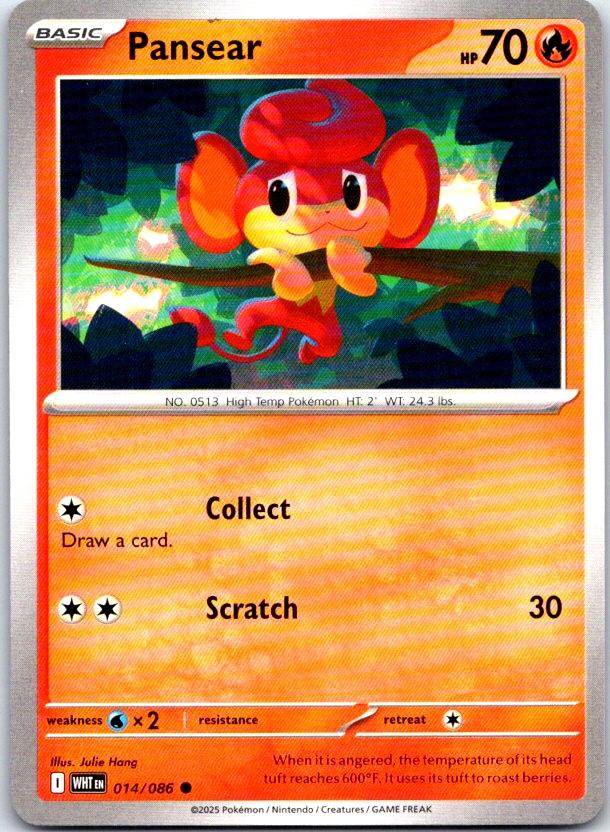 Pansear - 014/086 - - WHITE FLARE - Pokemon - Common | AC19-36