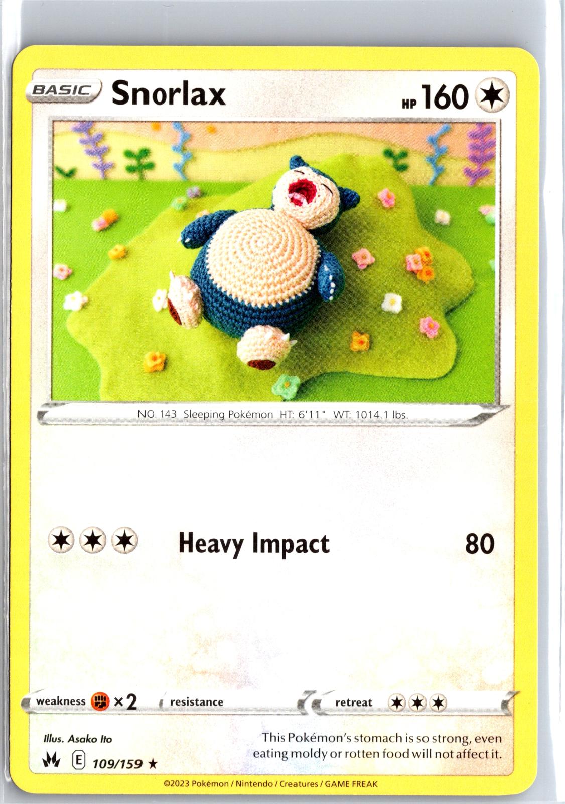 Snorlax - 109/159 - - CROWN ZENITH - Pokemon - Rare | AB05-15