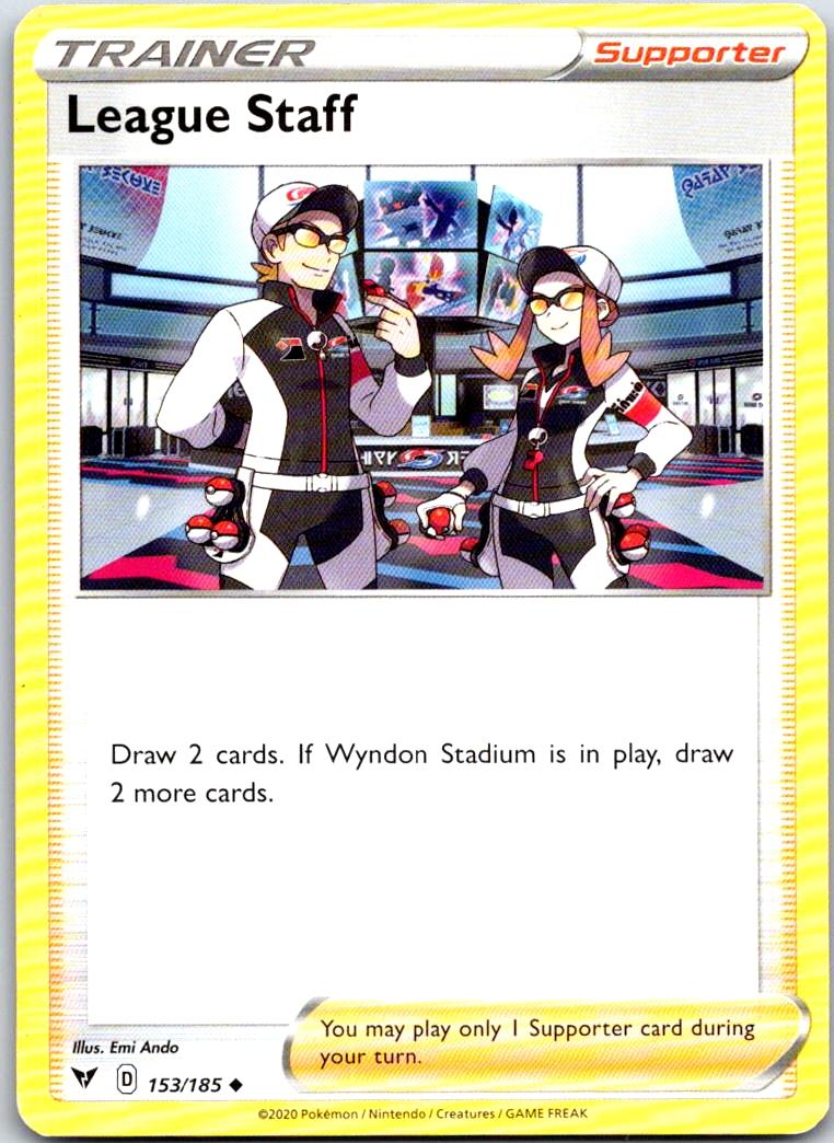 League Staff - 153/185 - - VIVID VOLTAGE - Pokemon - Uncommon | AB13-14
