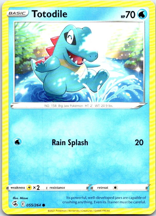 Totodile - 055/264 - - FUSION STRIKE - Pokemon - Common | AC10-33
