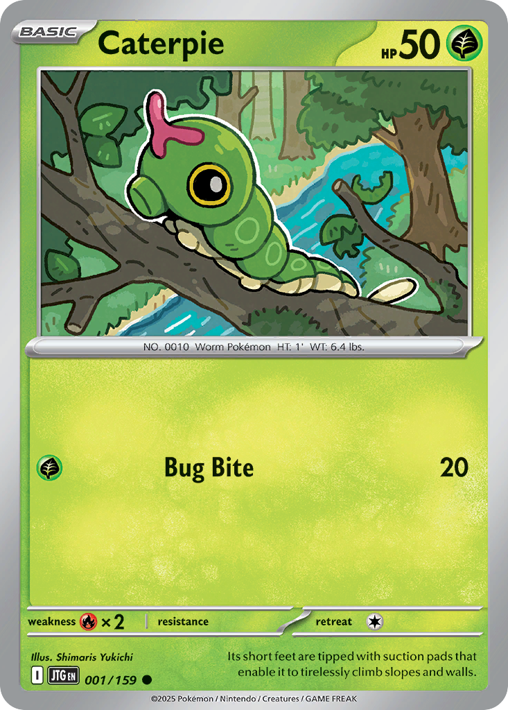Caterpie - 001/159 - - JOURNEY TOGETHER - Pokemon - Common | AA39-31