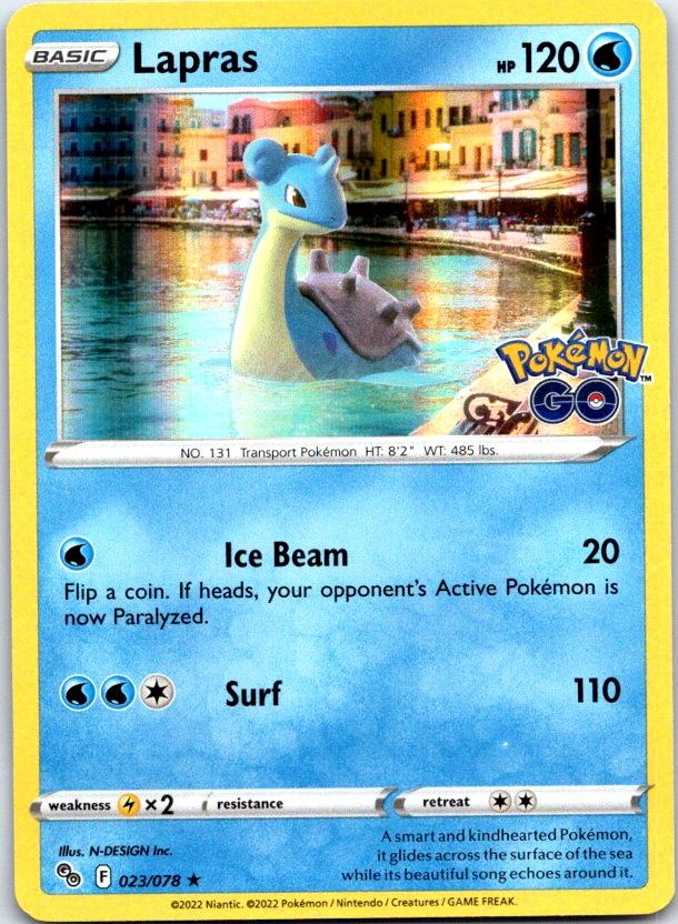 Lapras - 023/078 - Holo - POKEMON GO - Pokemon - Rare | AC12-38