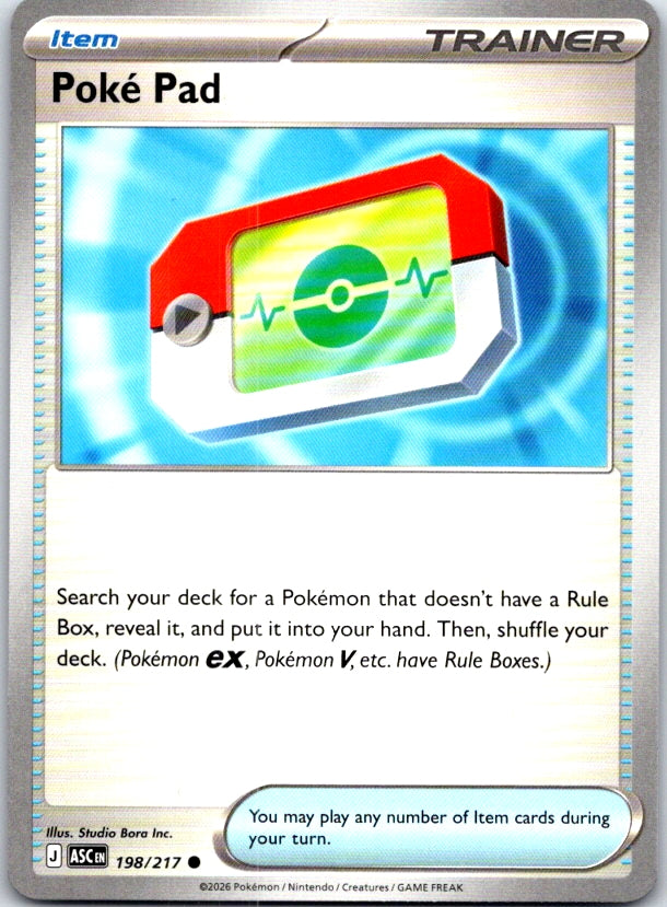 Poke Pad - 198/217 - - ASCENDED HEROES - Pokemon - Common | AC22-47