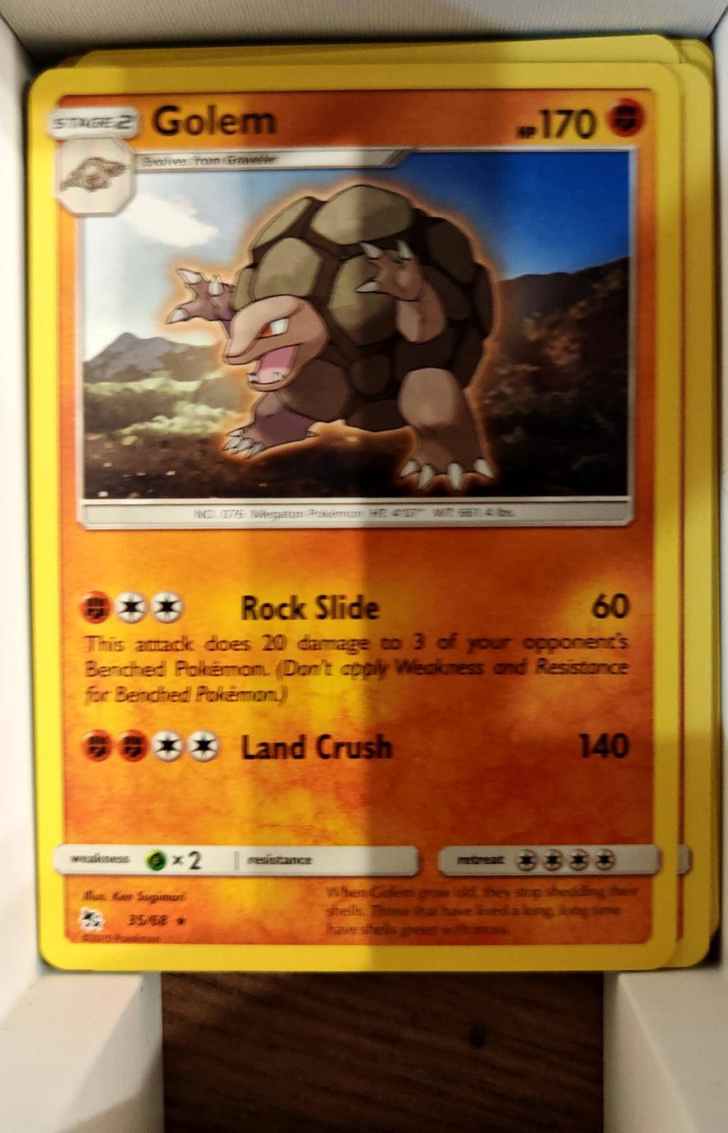 Golem - 35/68 - - HIDDEN FATES - Pokemon - Rare | AA69-29