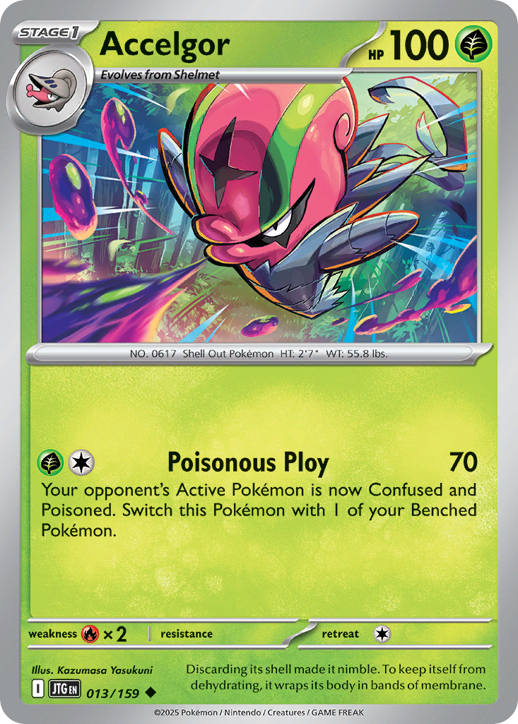 Accelgor - 013/159 - - JOURNEY TOGETHER - Pokemon - Uncommon | AA07-88