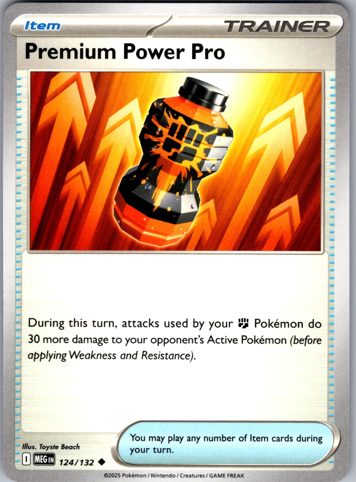 Premium Power Pro - 124/132 - - MEGA EVOLUTION - Pokemon - Uncommon | AA77-7