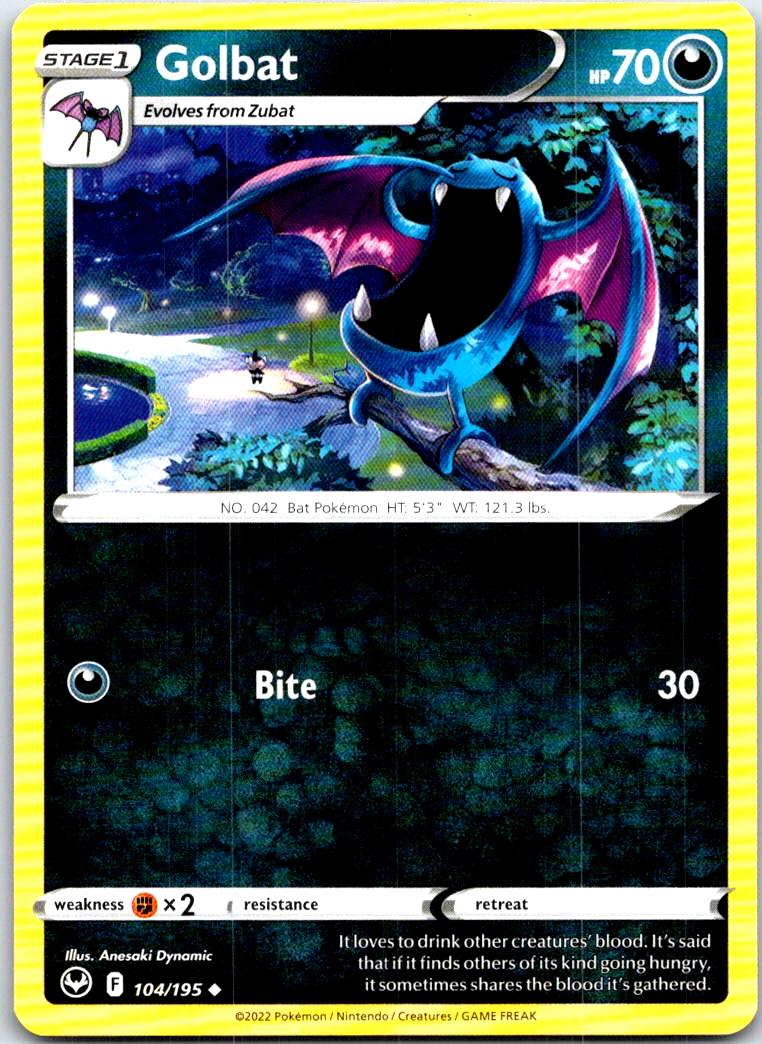 Golbat - 104/195 - - SILVER TEMPEST - Pokemon - Uncommon | AB88-36