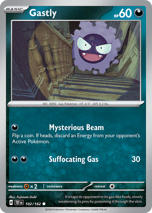 Gastly - 102/162 - - TEMPORAL FORCES - Pokemon - Common | AA21-90
