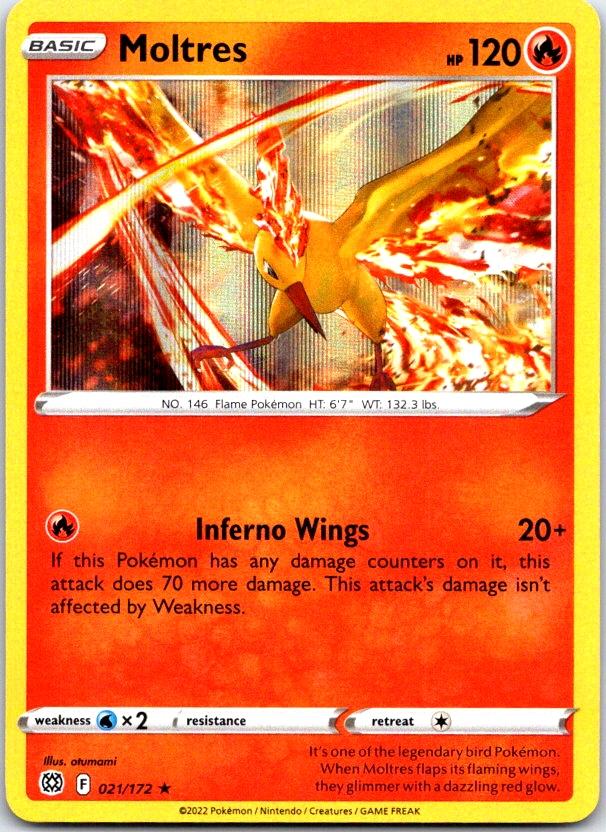 Moltres - 021/172 - Holo - BRILLIANT STARS - Pokemon - Rare | AC12-34