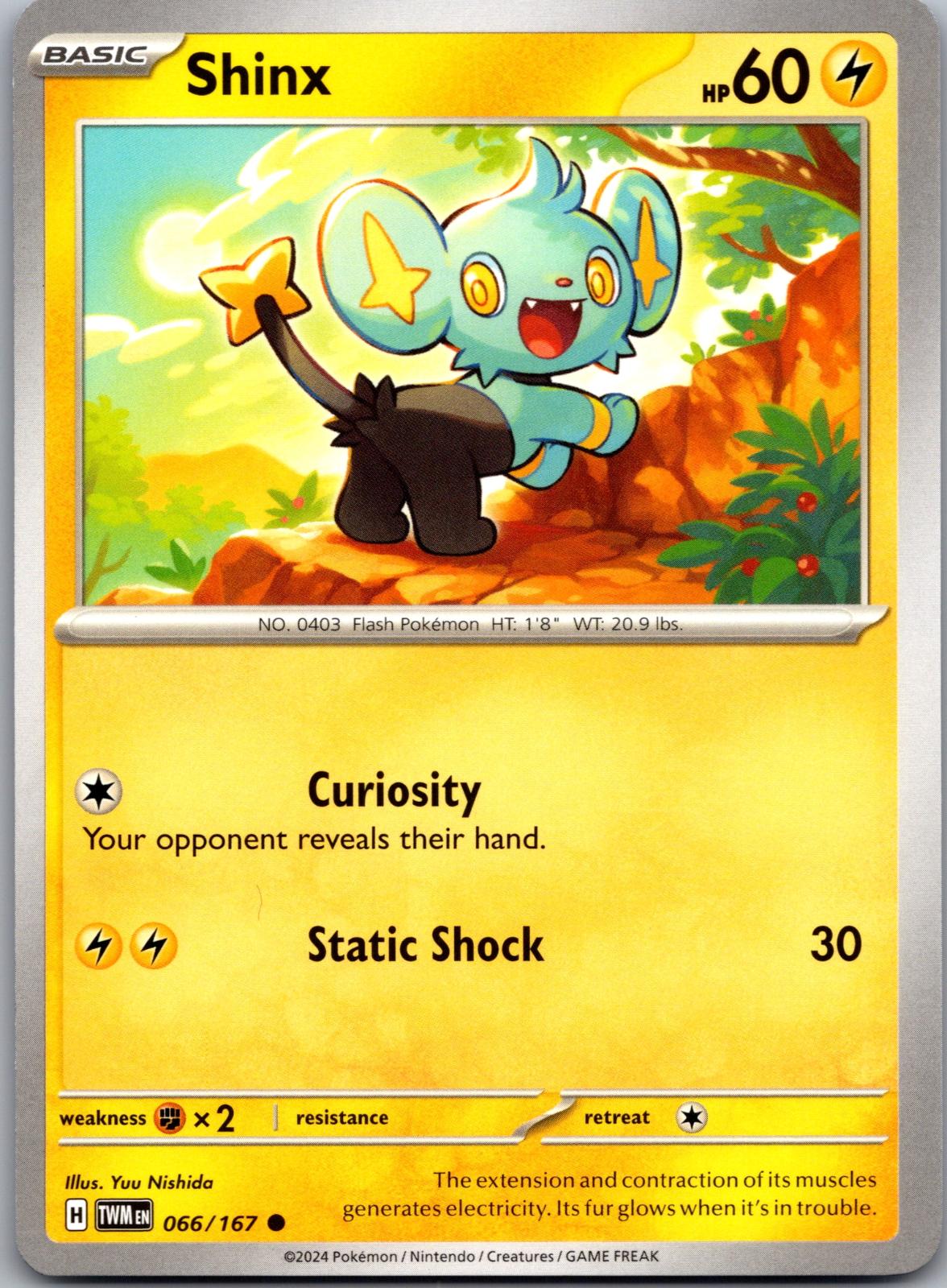 Shinx - 066/167 - - TWILIGHT MASQUERADE - Pokemon - Common | AA84-19