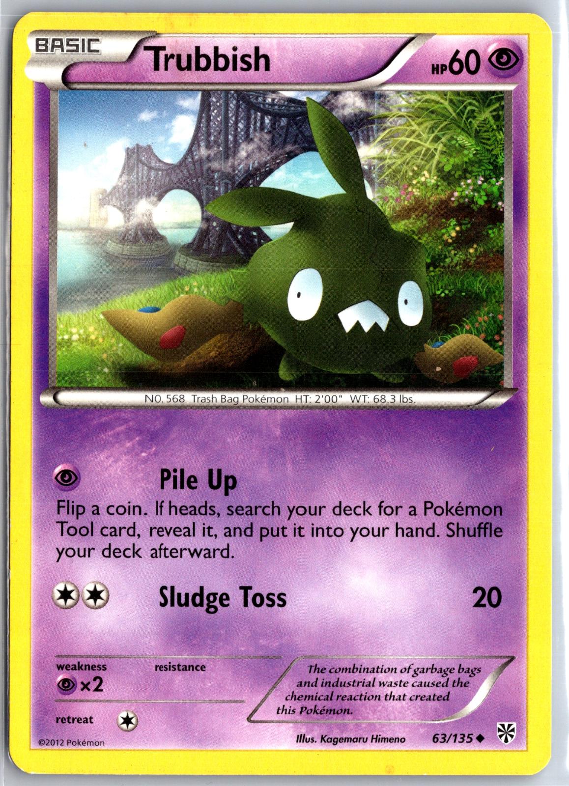 Trubbish - 63/135 - - PLASMA STORM - Pokemon - Uncommon | AA129-46