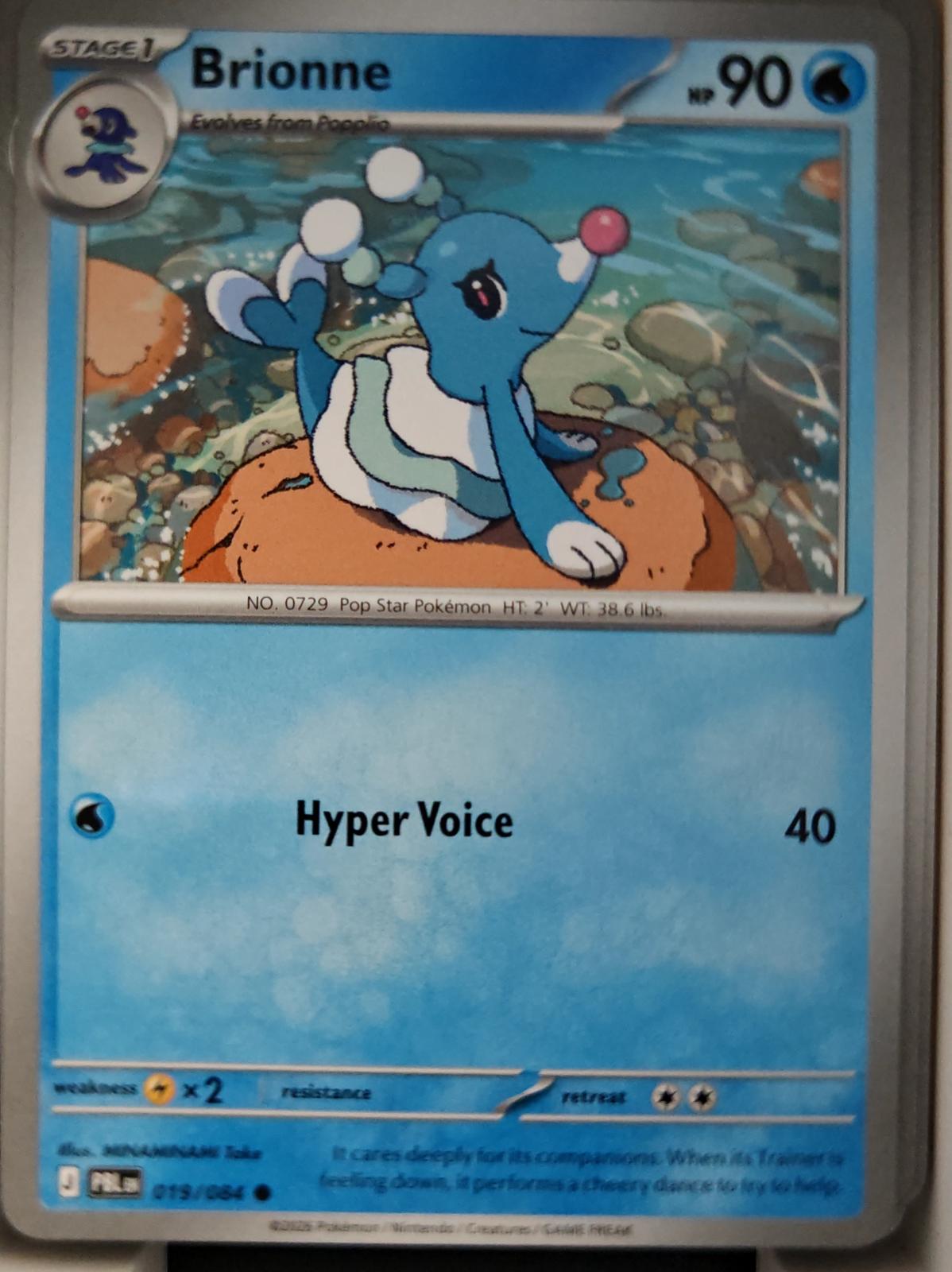 Brionne - 019/084 - - PITCH BLACK - Pokemon - Common | AA17-45
