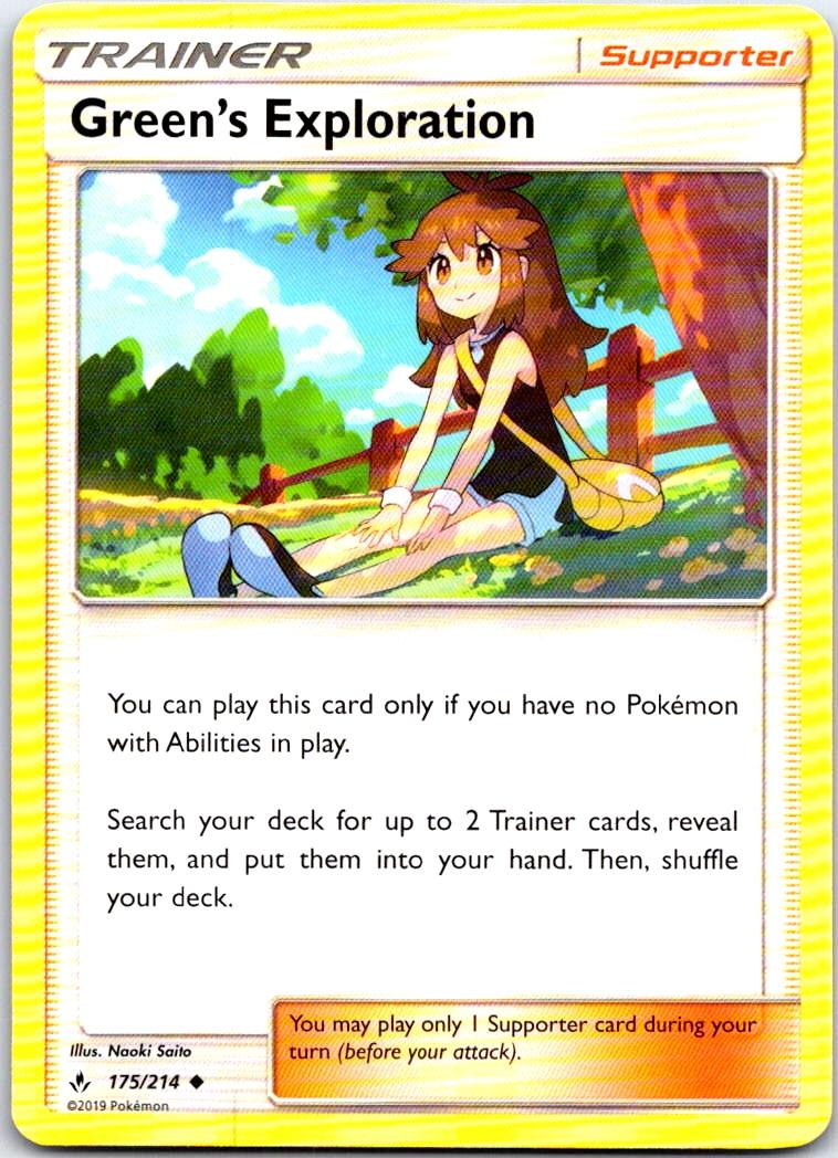 Green's Exploration - 175/214 - - UNBROKEN BONDS - Pokemon - Uncommon | AB41-4