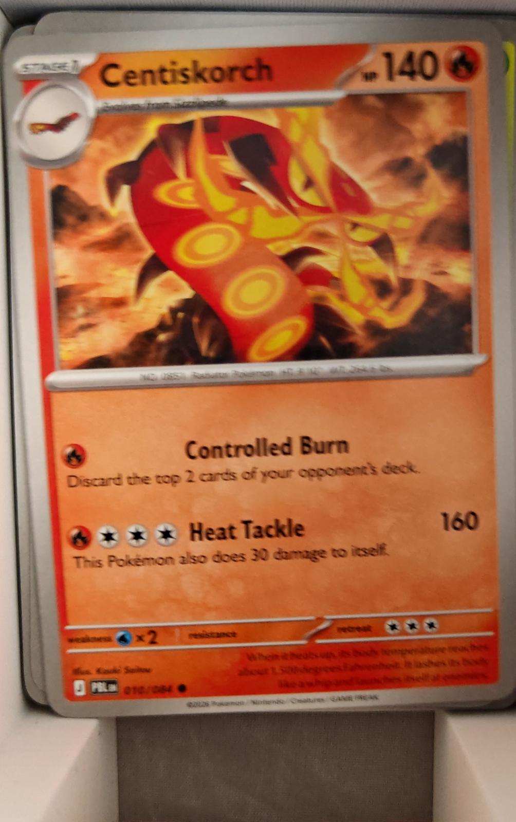 Centiskorch - 010/084 - - PITCH BLACK - Pokemon - Common | AA38-40