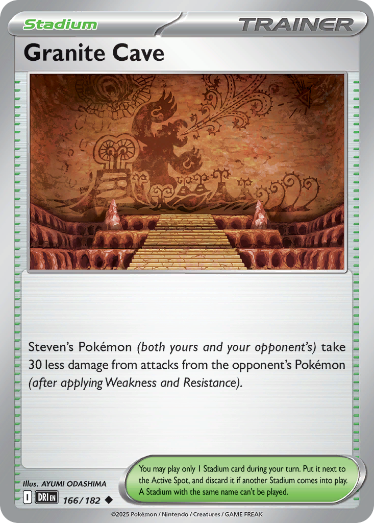 Granite Cave - 166/182 - - DESTINED RIVALS - Pokemon - Uncommon | AA40-77