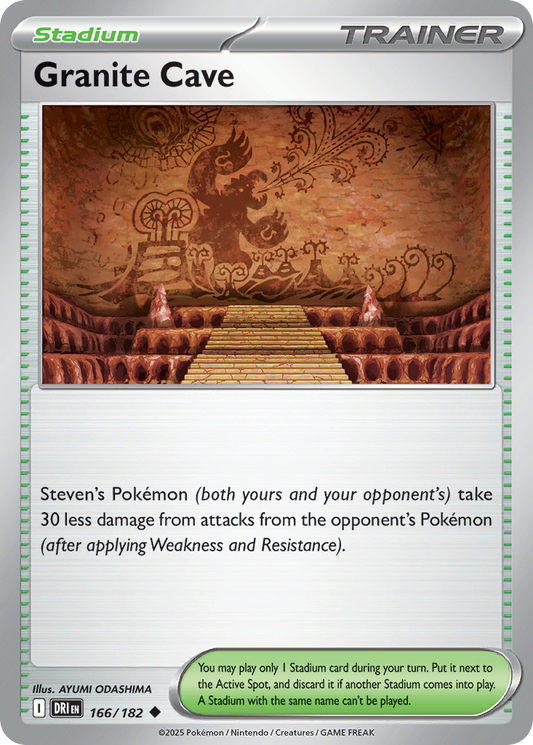 Granite Cave - 166/182 - - DESTINED RIVALS - Pokemon - Uncommon | AA40-77