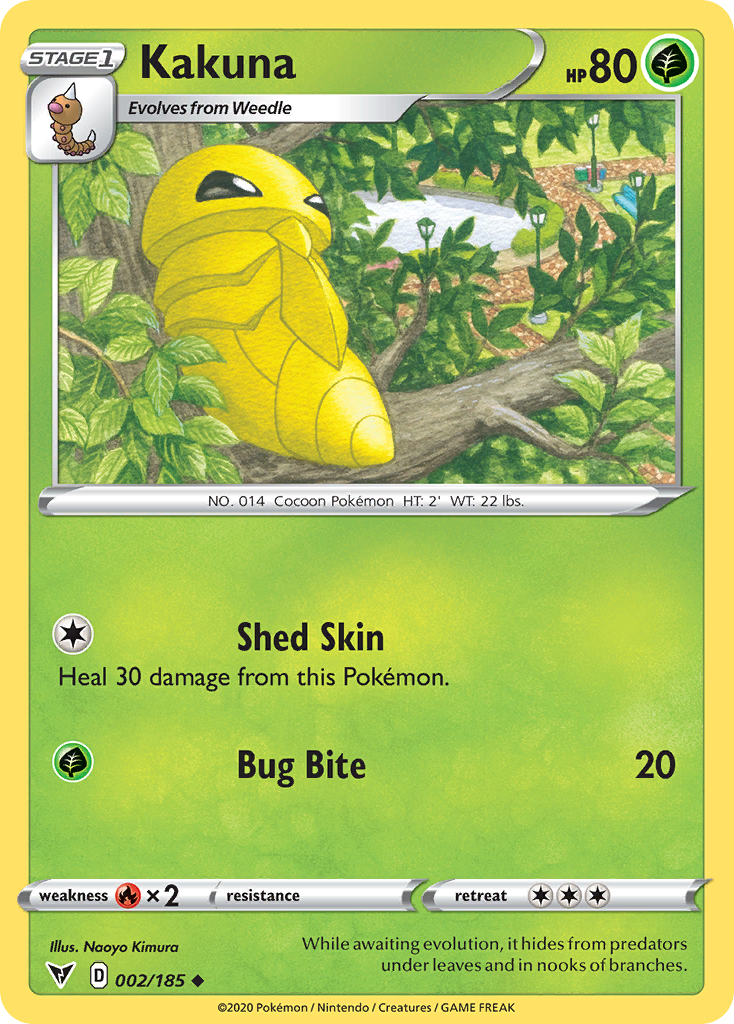 Kakuna - 002/185 - - VIVID VOLTAGE - Pokemon - Uncommon | AA67-37