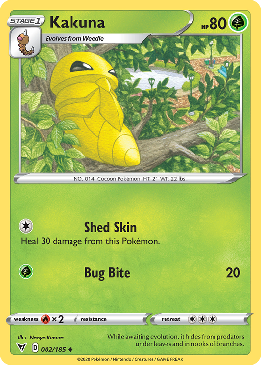 Kakuna - 002/185 - - VIVID VOLTAGE - Pokemon - Uncommon | AA67-37