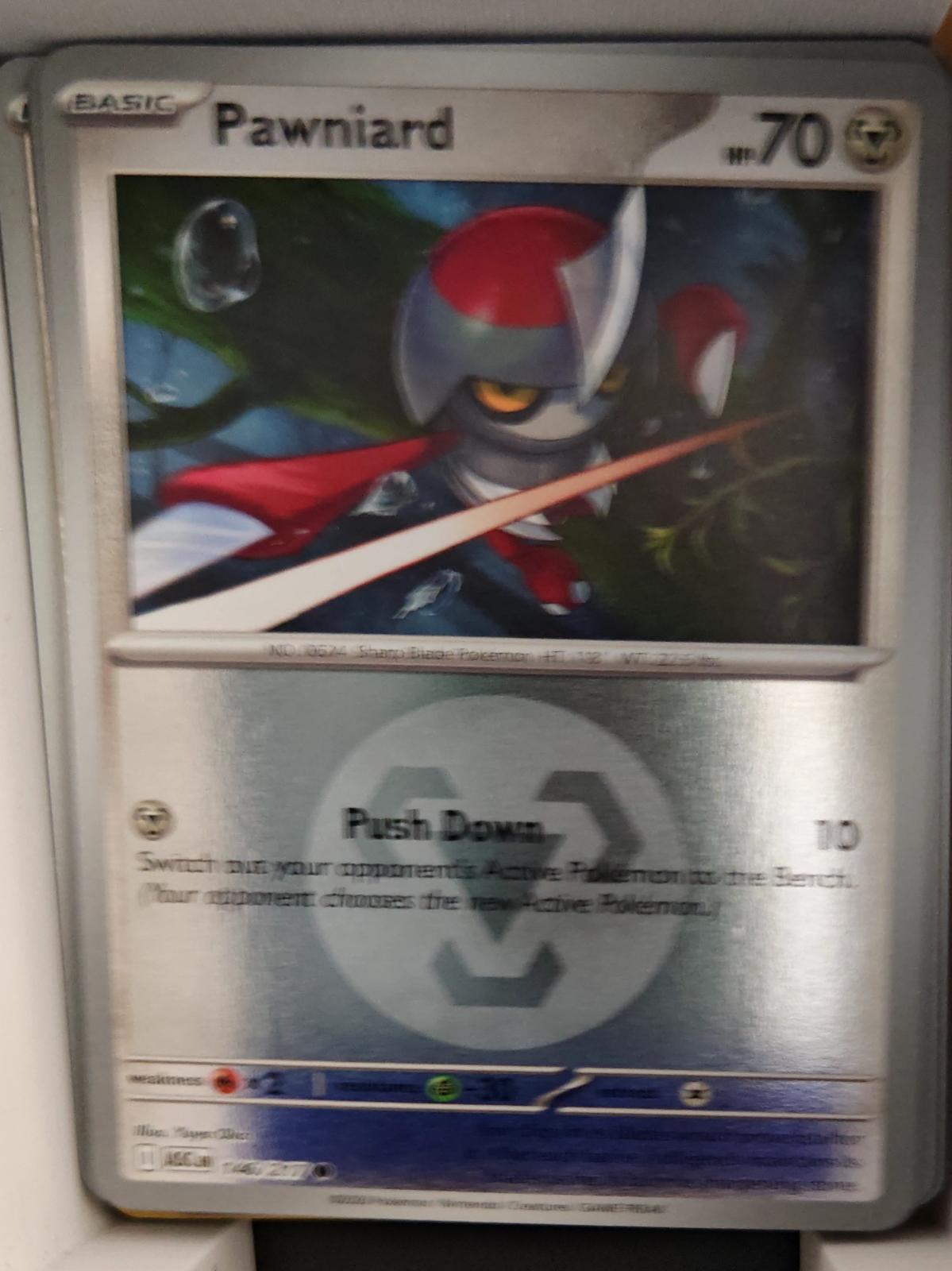 Pawniard (Energy Symbol Pattern) - 146/217 - Reverse Holo - ASCENDED HEROES - Pokemon - | AA31-34