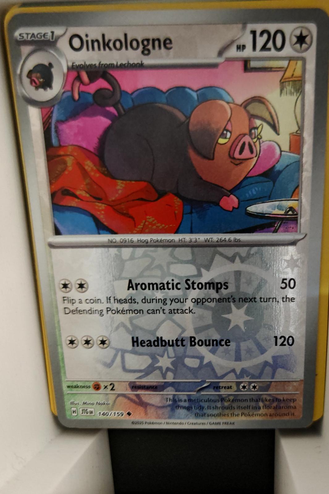 Oinkologne - 140/159 - Reverse Holo - JOURNEY TOGETHER - Pokemon - | AA22-39