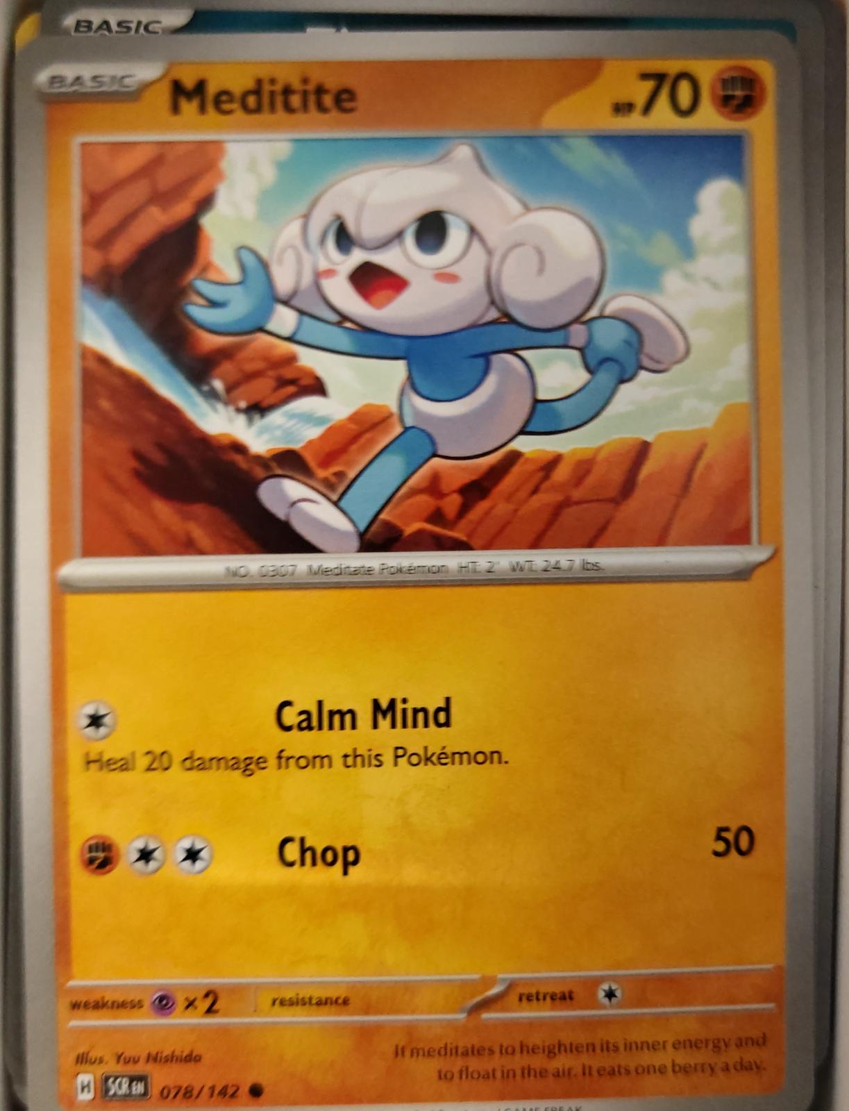 Meditite - 78/142 - - STELLAR CROWN - Pokemon - Common | AA20-82
