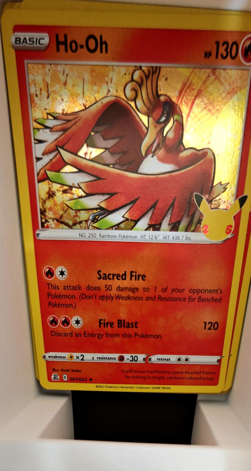 Ho-Oh - 001/025 - Holo - CELEBRATIONS - Pokemon - Rare | AA06-23