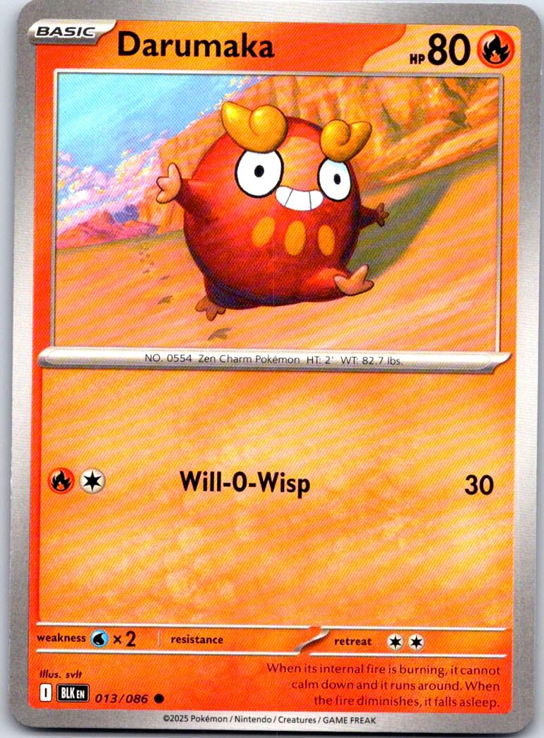 Darumaka - 013/086 - - BLACK BOLT - Pokemon - Common | AA108-4