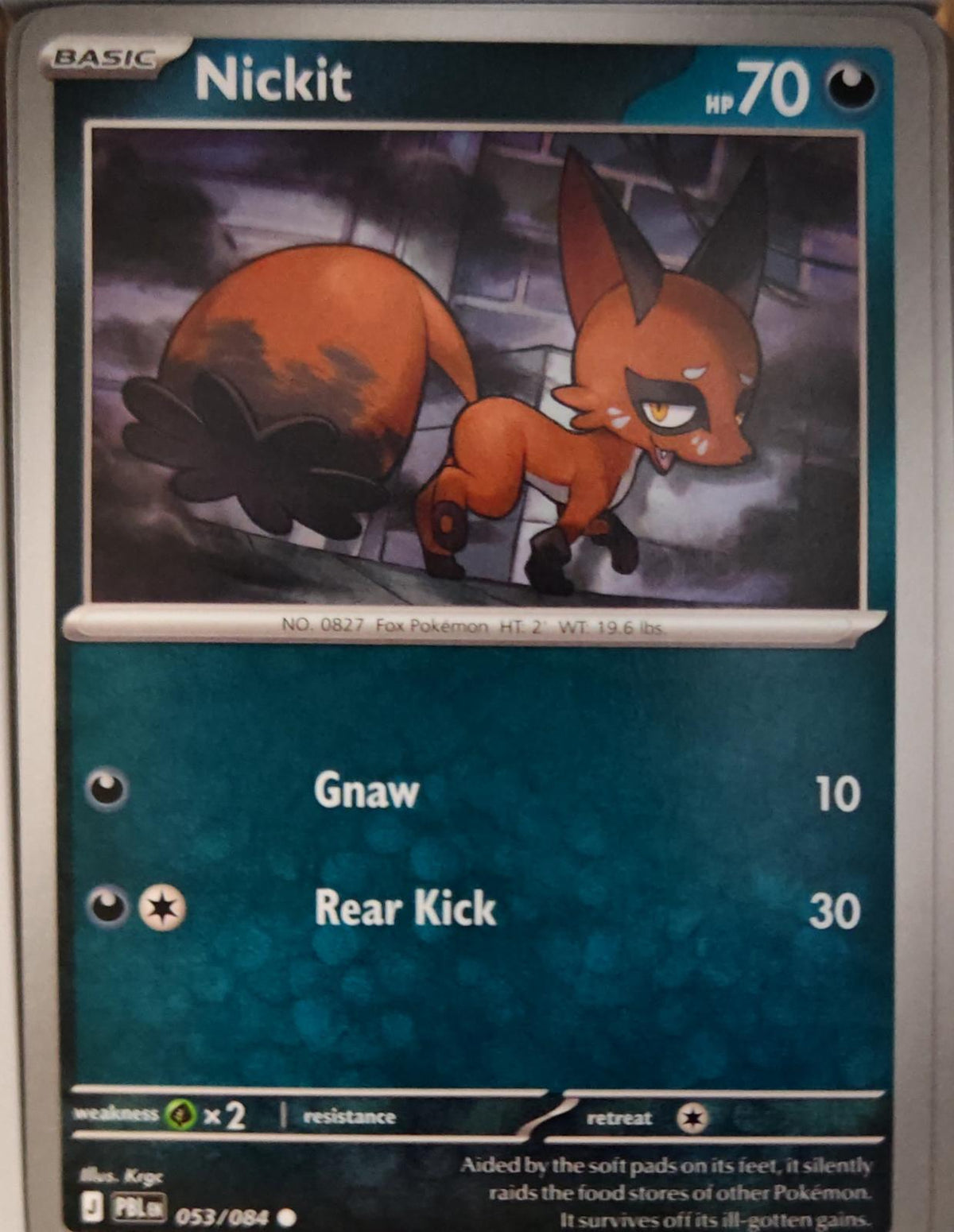 Nickit - 053/084 - - PITCH BLACK - Pokemon - Common | AA32-20