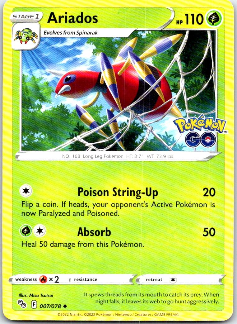 Ariados - 007/078 - - POKEMON GO - Pokemon - Uncommon | AB60-47