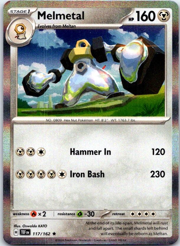 Melmetal - 117/162 - Holo - TEMPORAL FORCES - Pokemon - Rare | AC01-7