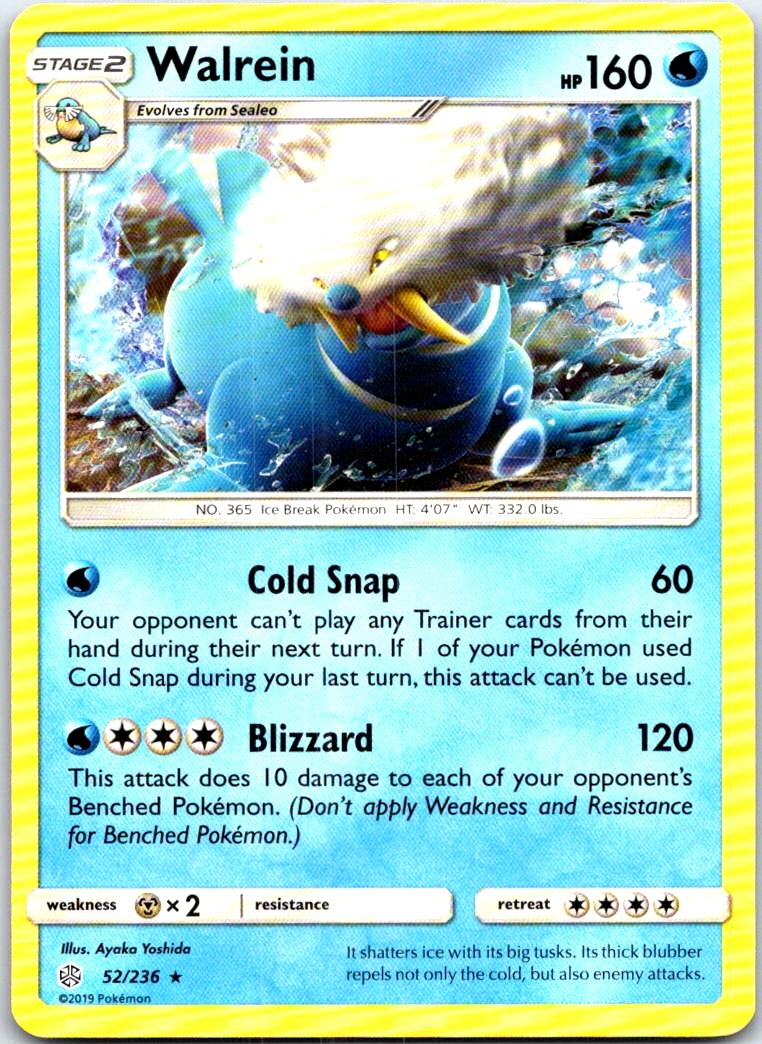 Walrein - 52/236 - - COSMIC ECLIPSE - Pokemon - Rare | AB65-29