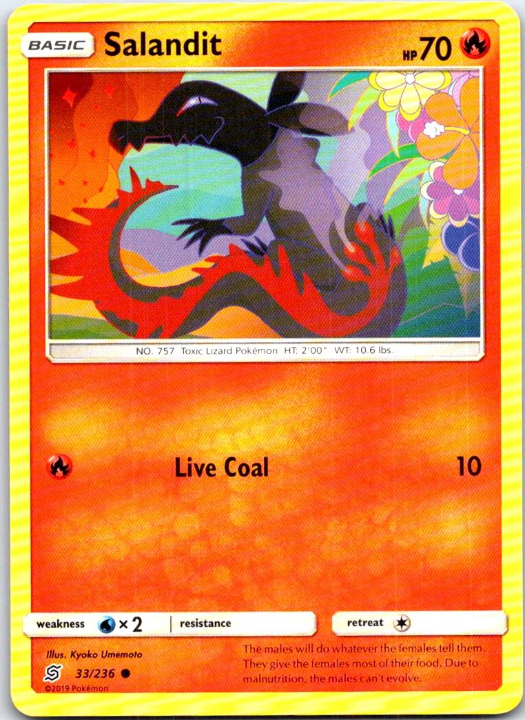Salandit - 33/236 - - UNIFIED MINDS - Pokemon - Common | AB62-37