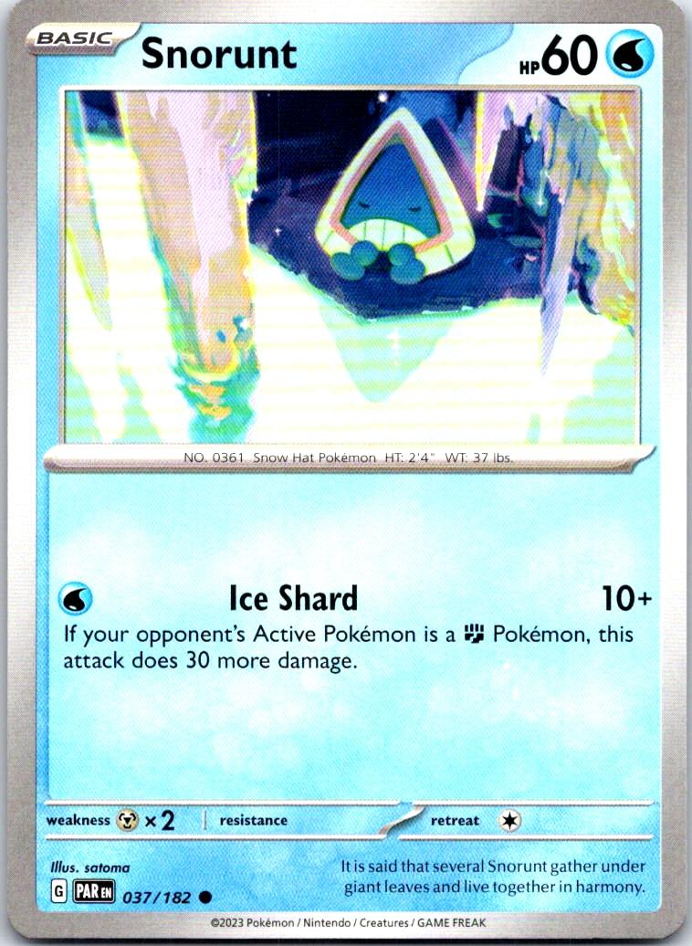 Snorunt - 037/182 - - PARADOX RIFT - Pokemon - Common | AB24-48