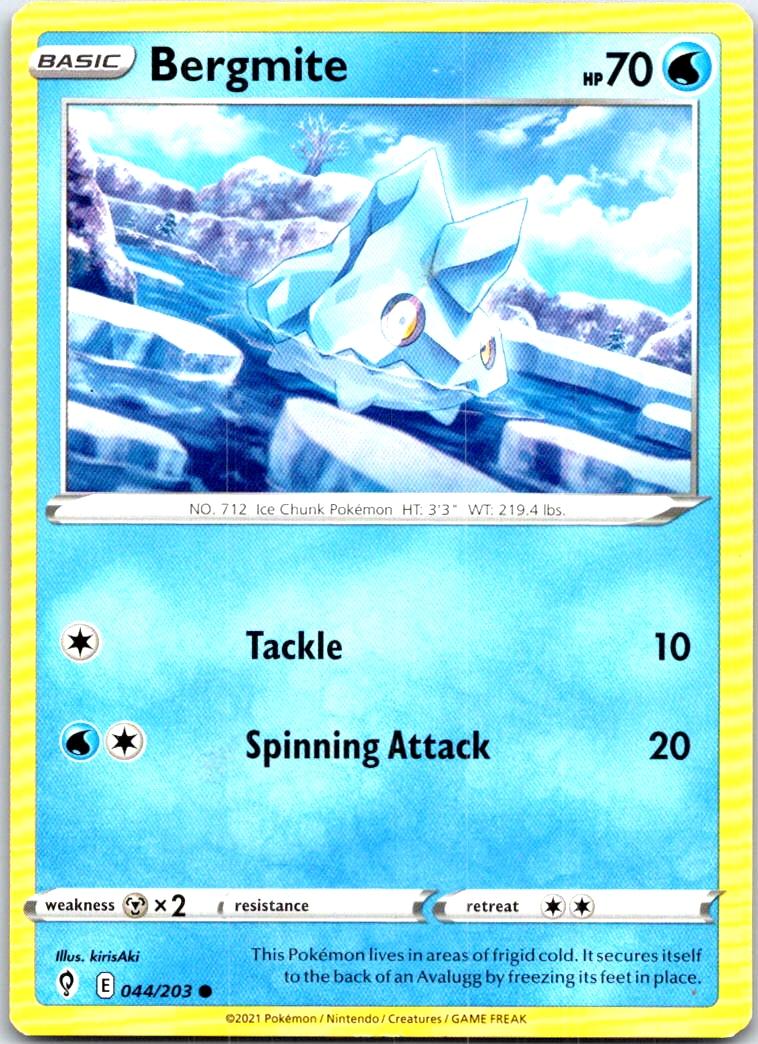 Bergmite - 044/203 - - EVOLVING SKIES - Pokemon - Common | AB90-26