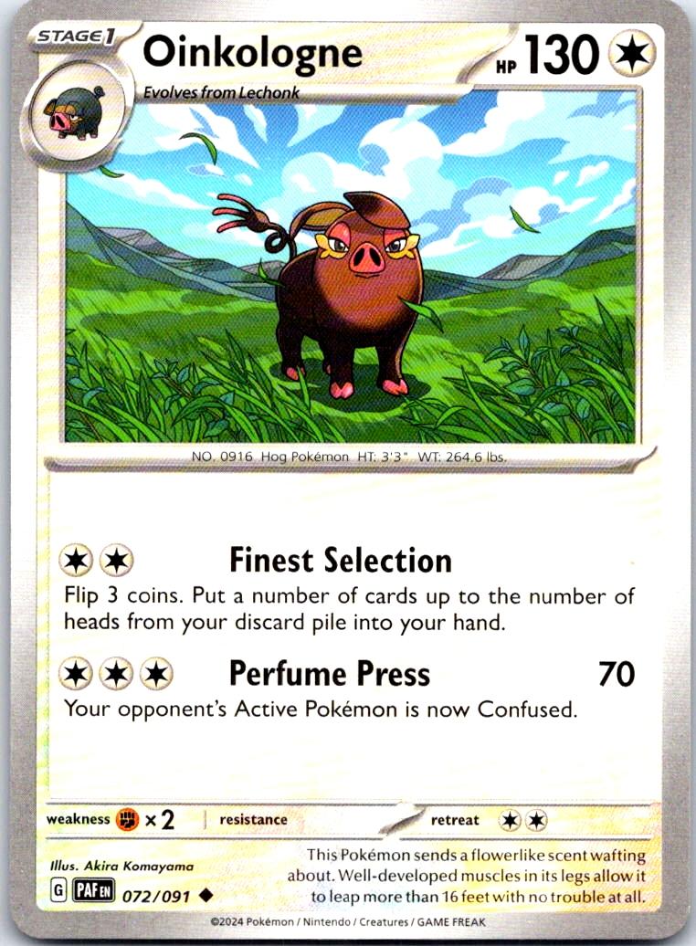 Oinkologne - 072/091 - - PALDEAN FATES - Pokemon - Uncommon | AB24-18