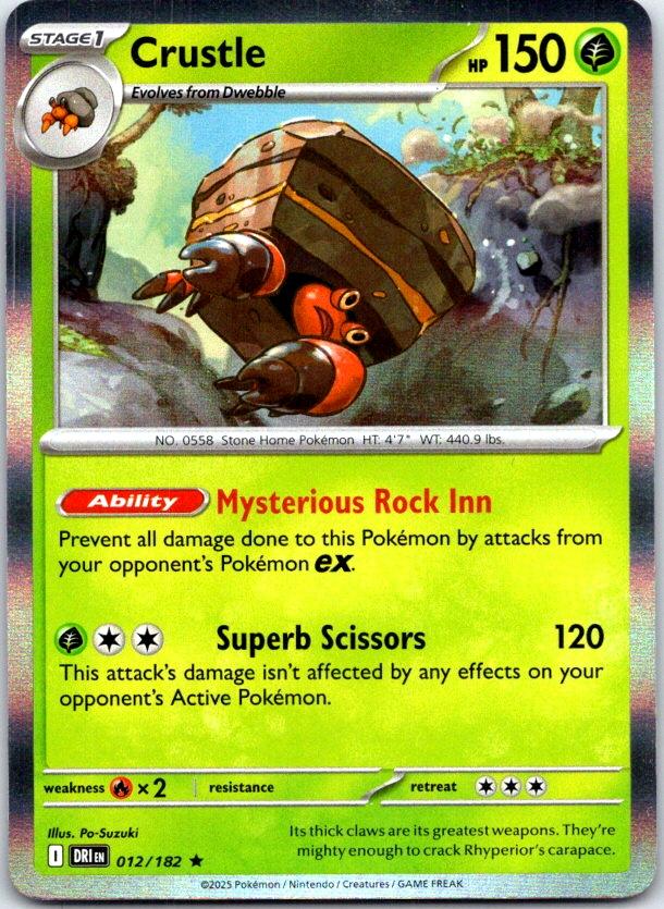 Crustle - 012/182 - Holo - DESTINED RIVALS - Pokemon - Rare | AC01-12