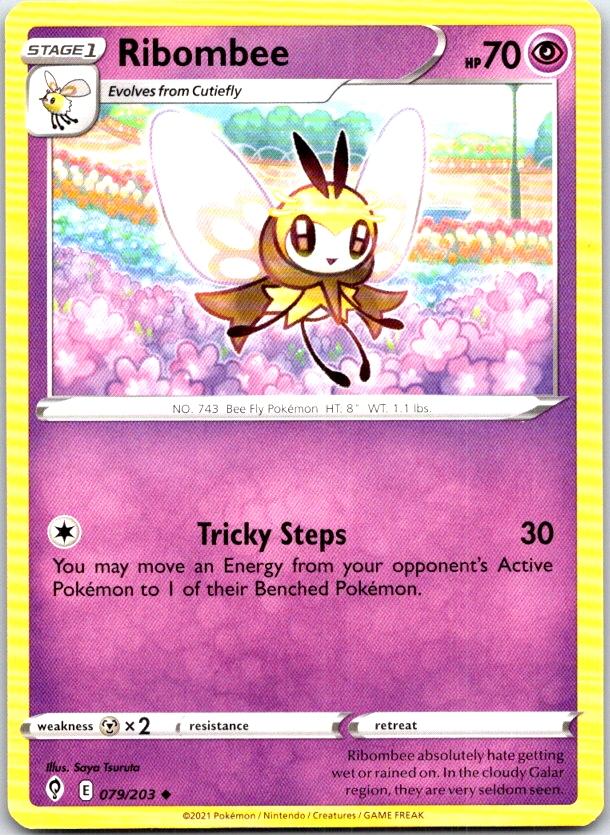Ribombee - 079/203 - - EVOLVING SKIES - Pokemon - Uncommon | AC06-6