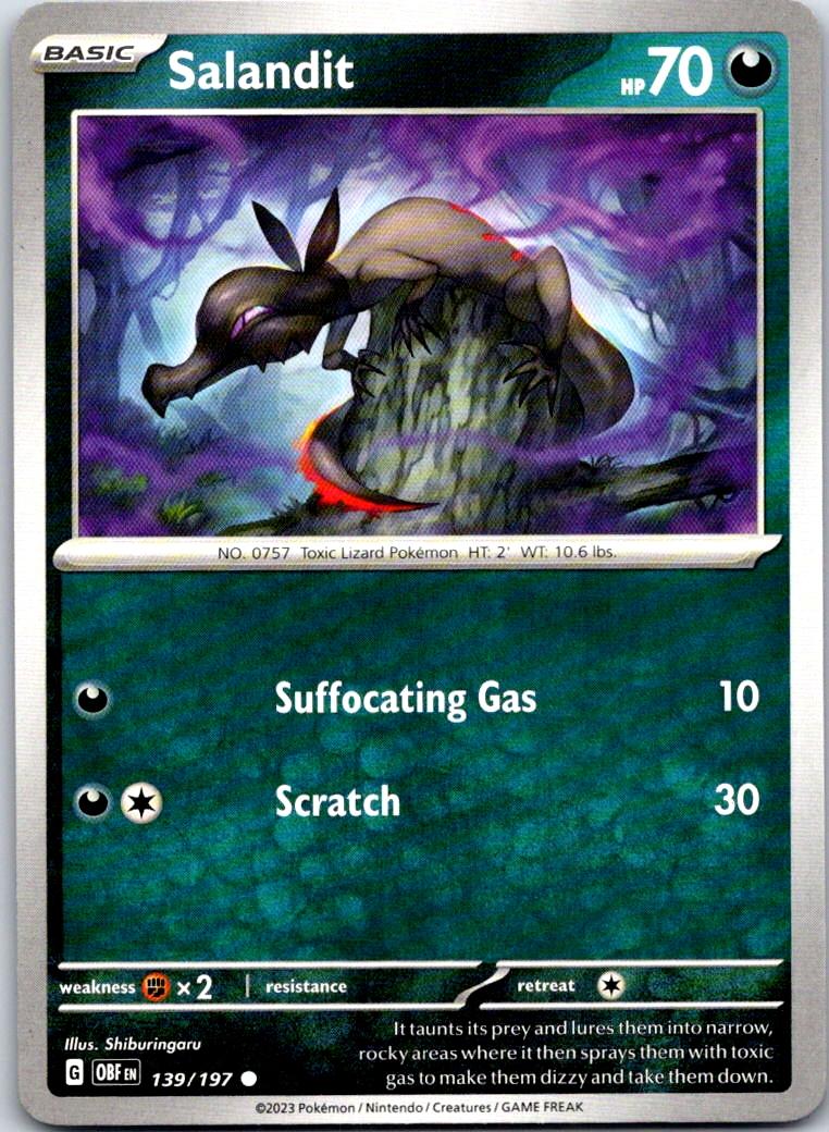 Salandit - 139/197 - - OBSIDIAN FLAMES - Pokemon - Common | AB11-45