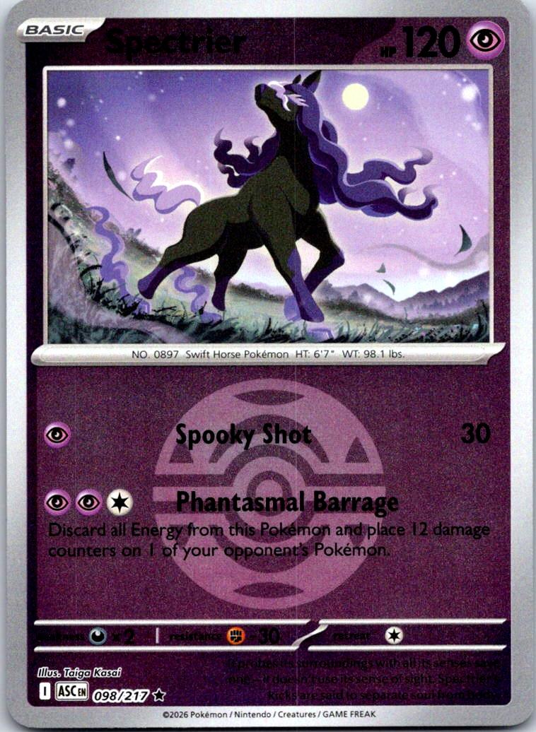 Spectrier (Dusk Ball) - 098/217 - Reverse Holo - ASCENDED HEROES - Pokemon - | AB03-16